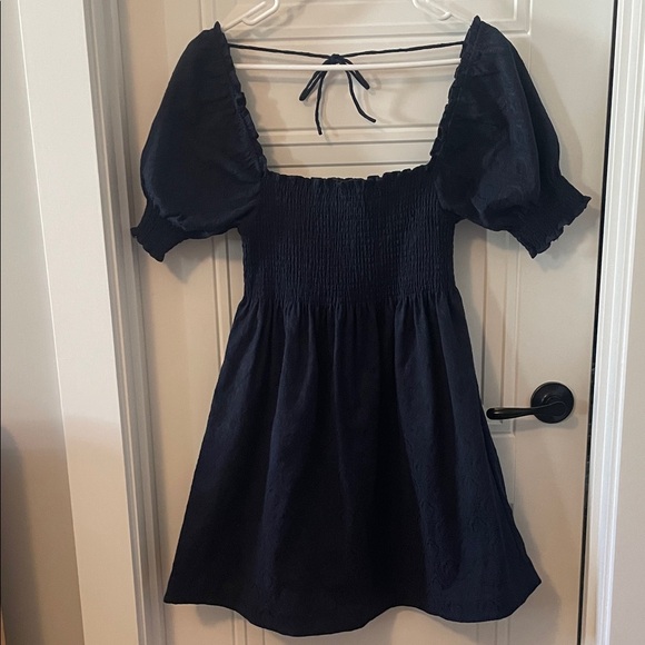 Hill House | Dresses | Hill House Midnight Blue Puff Sleeve Mini